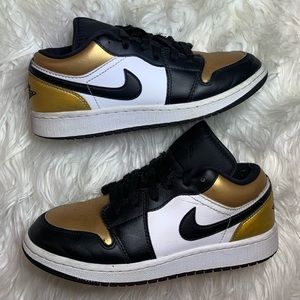 jordan one low gold toe